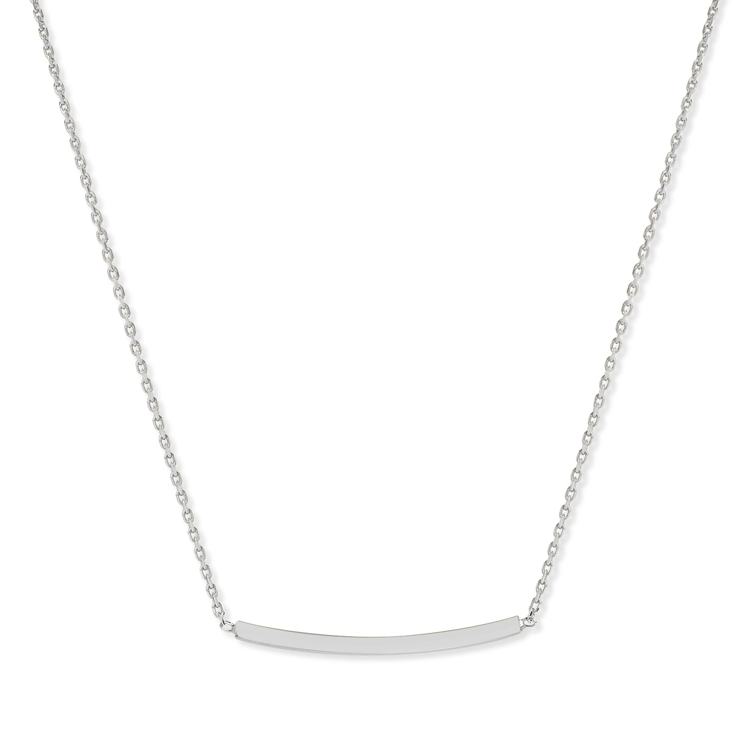 Personalized Curved Bar Pendant & Bracelet Set