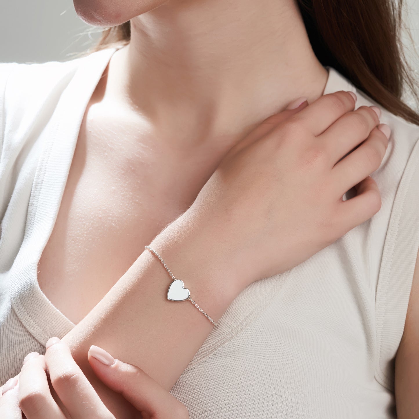 Personalized Serenade Heart Bracelet