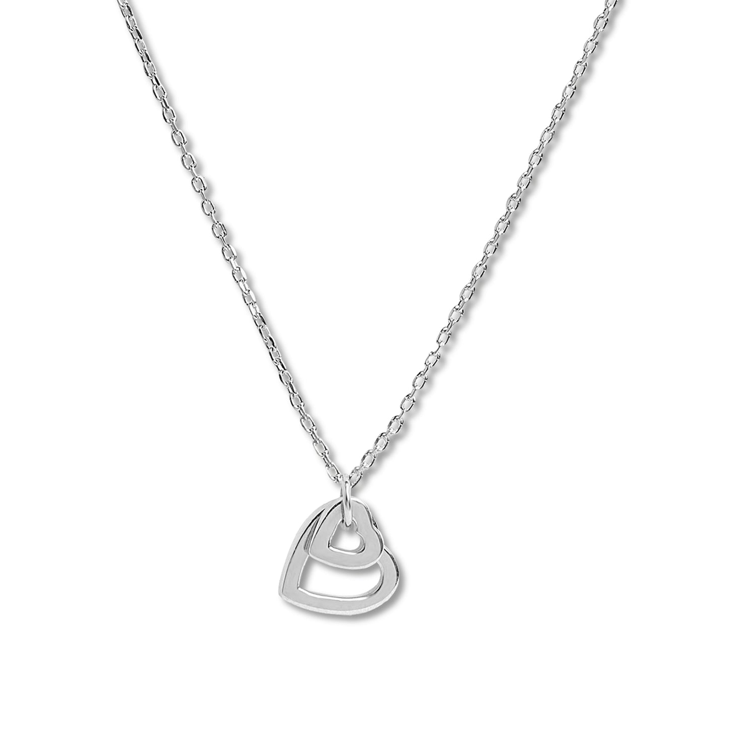 Love in Bloom Dual Heart Ring Pendant