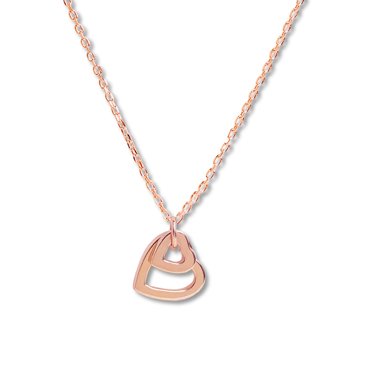 Love in Bloom Dual Heart Ring Pendant