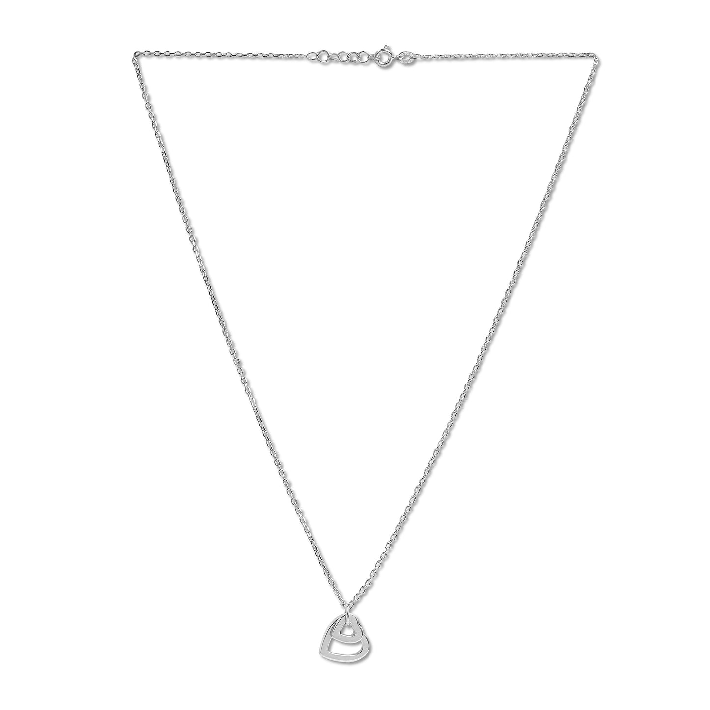 Love in Bloom Dual Heart Ring Pendant