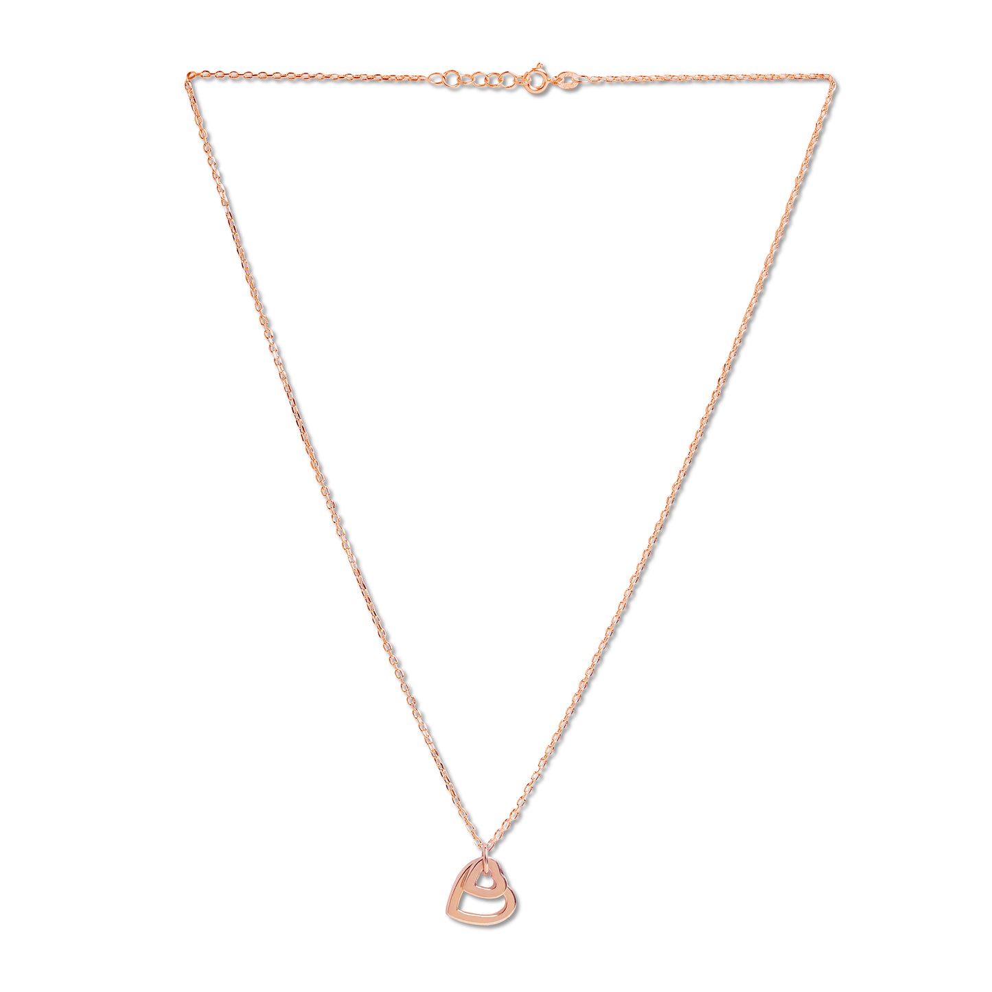 Love in Bloom Dual Heart Ring Pendant