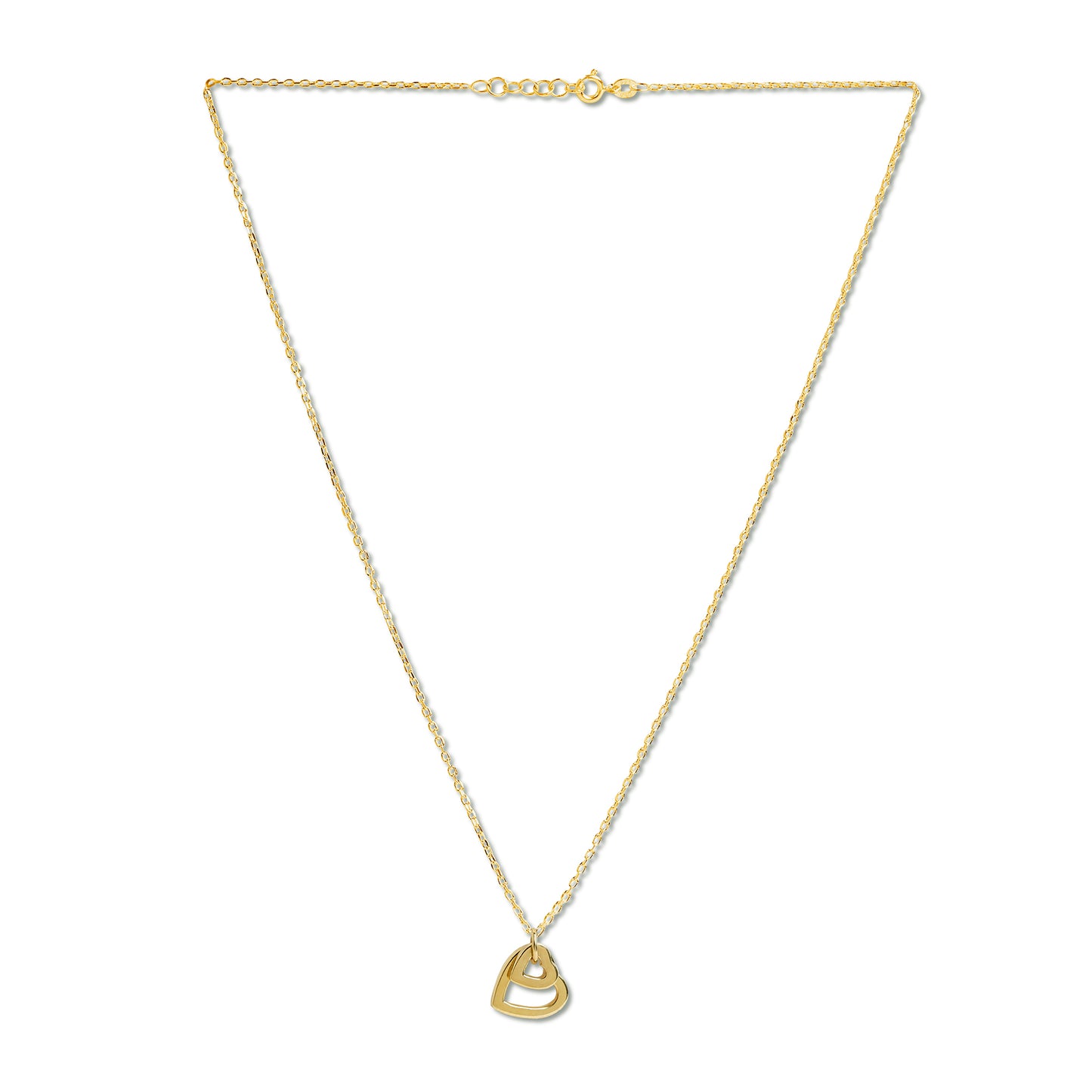 Love in Bloom Dual Heart Ring Pendant