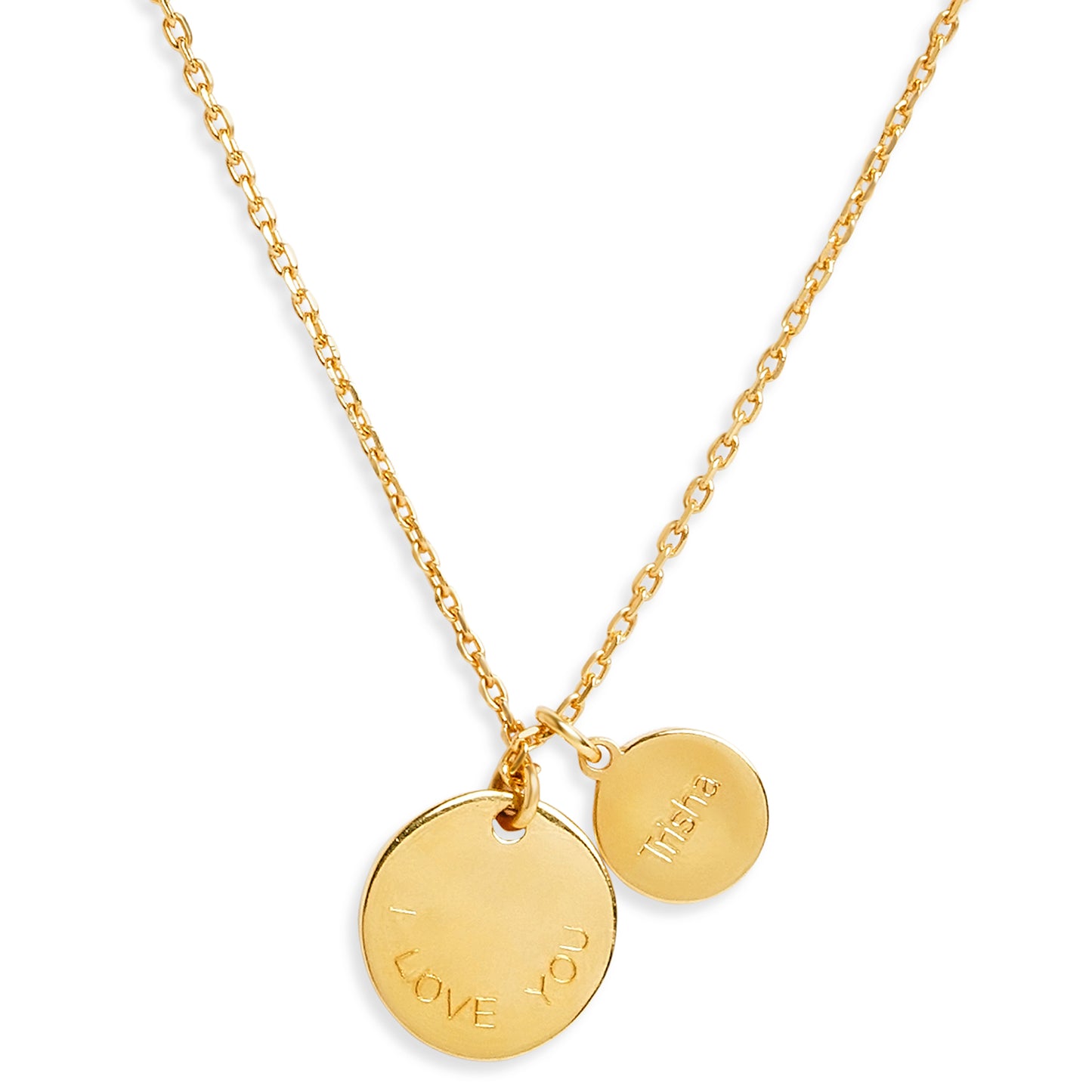Personalized Eternal Name & Initial Circle Pendant