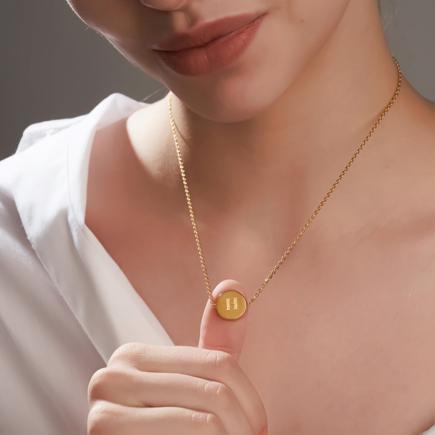 Initial Unity Circle Pendant - Single