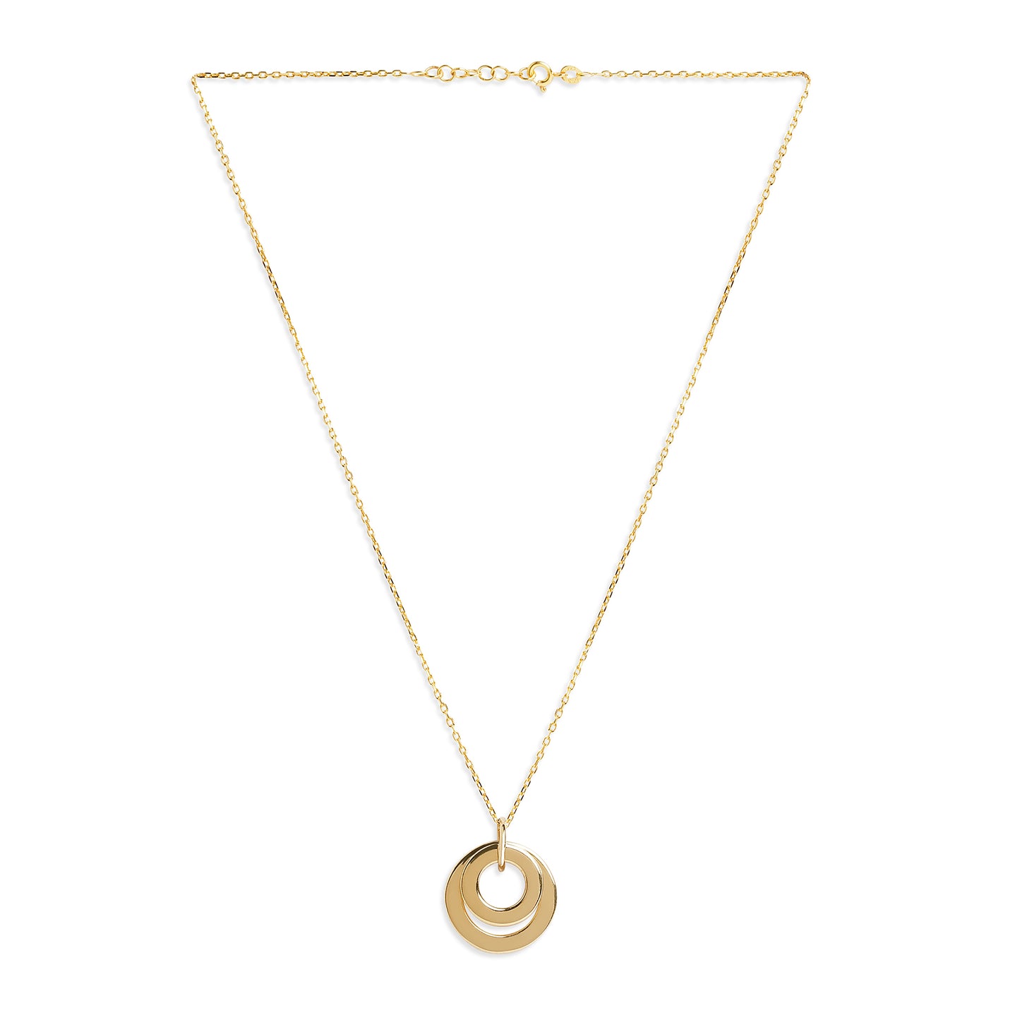 Personalized Dual Eternal Ring of Love Pendant