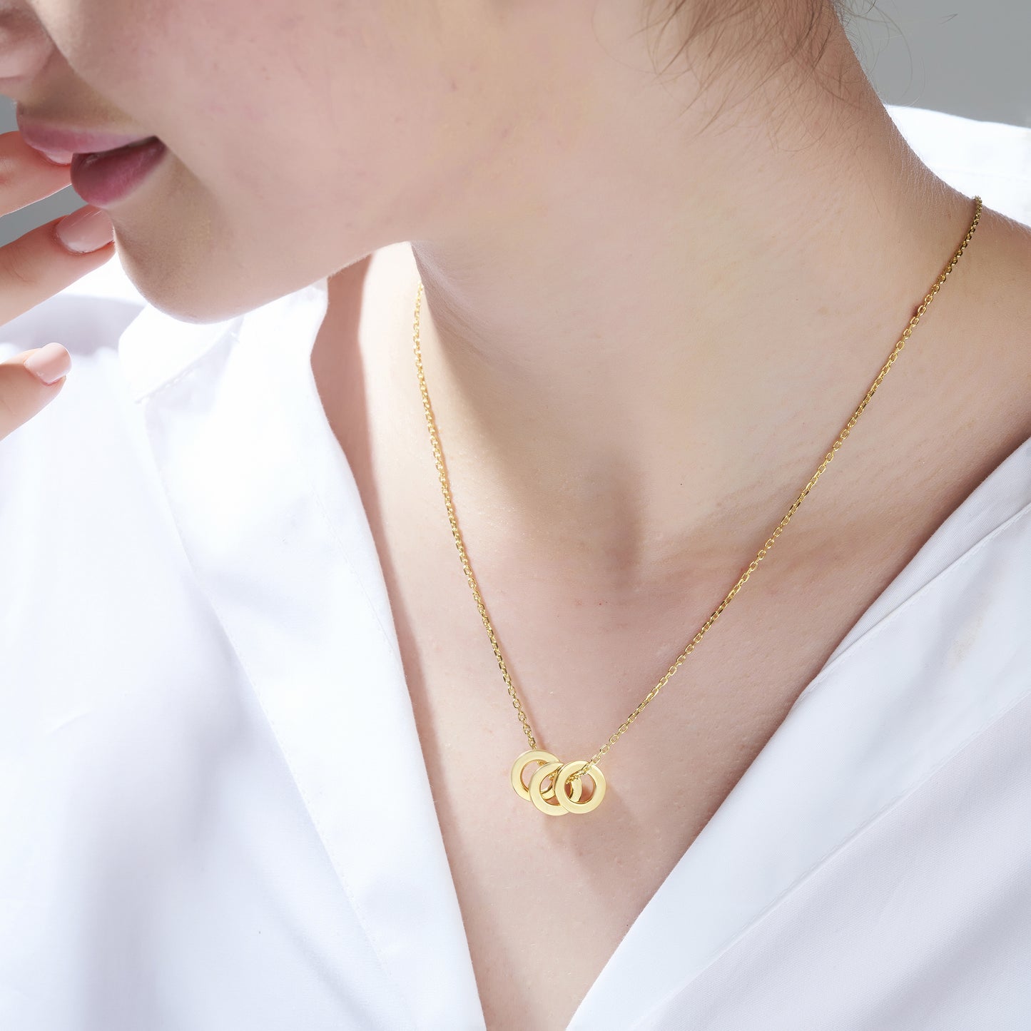 Triple Ring of Peace Pendant