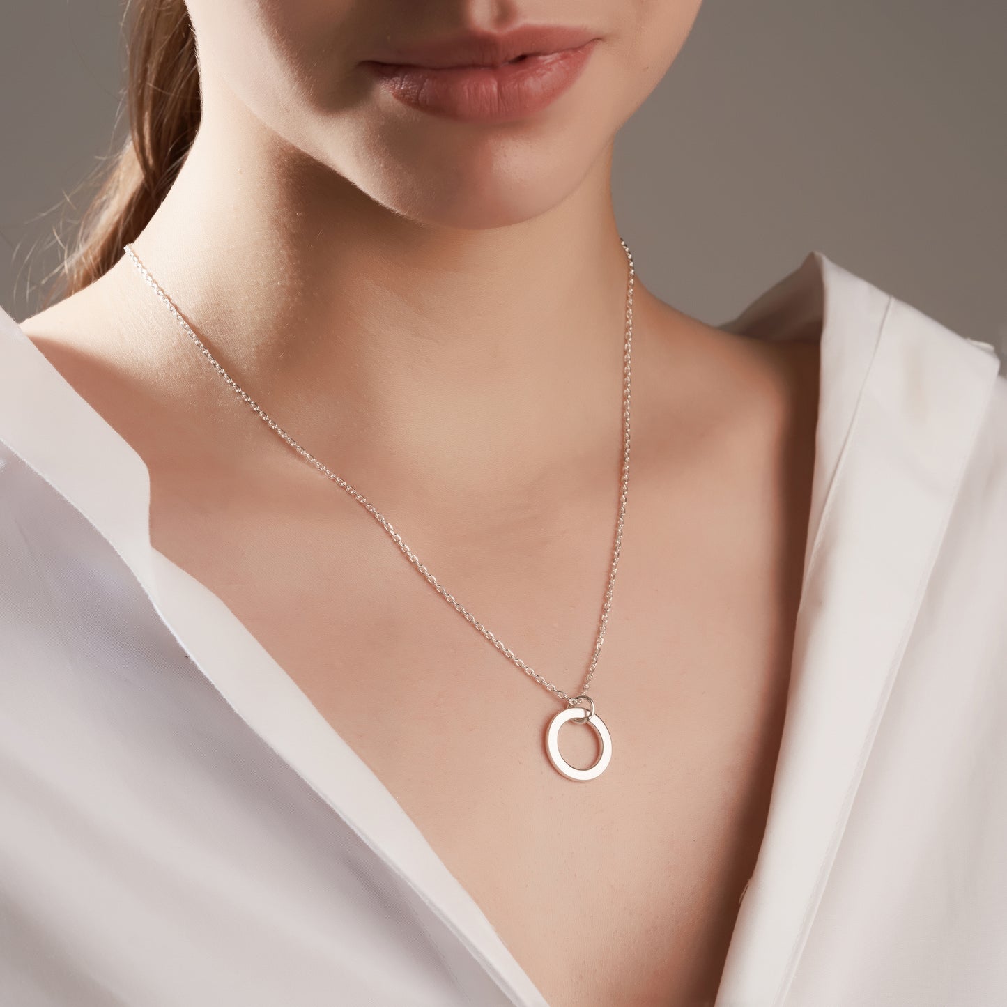 Personalized Single Ring of Love Pendant