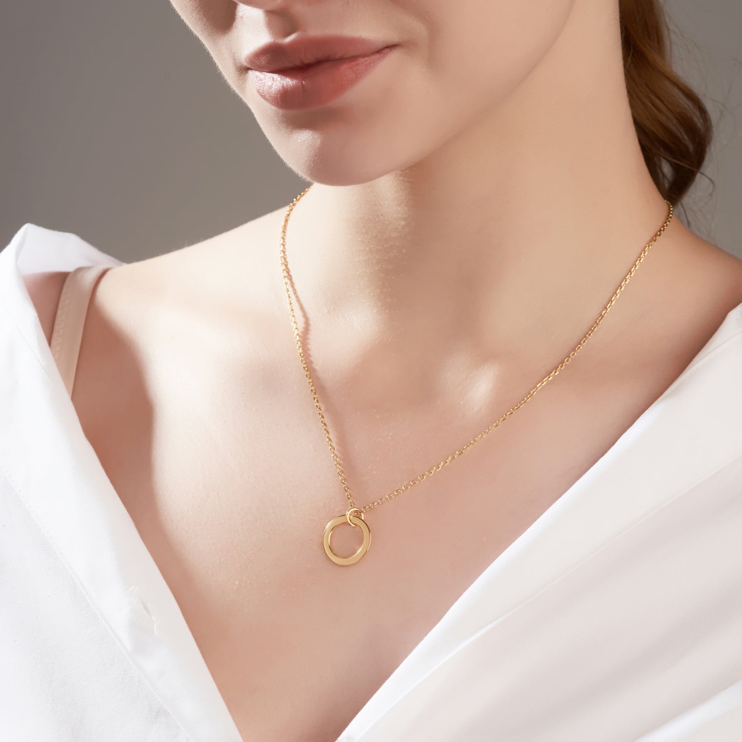 Personalized Single Ring of Love Pendant