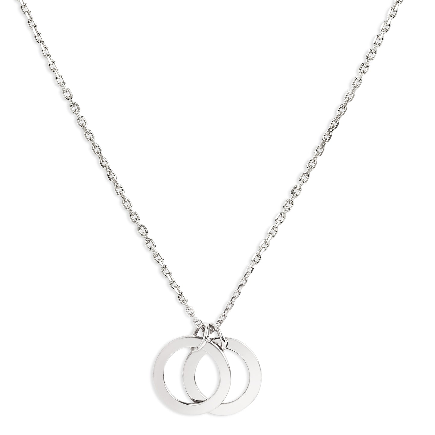 Personalized Dual Ring Of Love Pendant