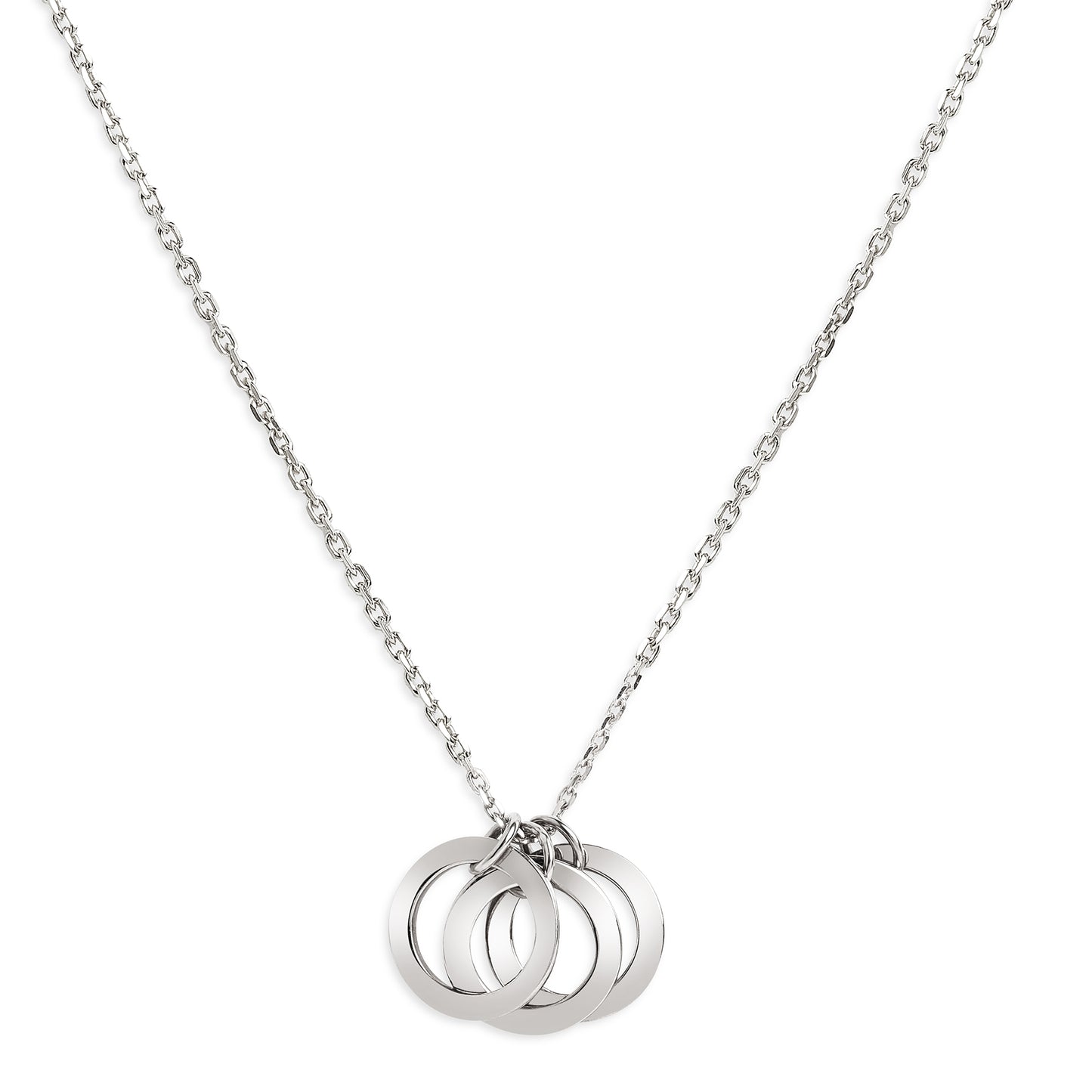 Personalized Triple Ring of Love Pendant