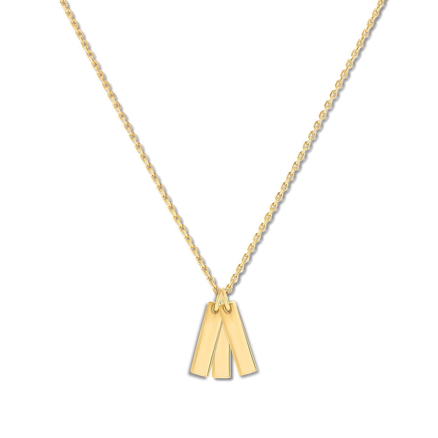 Personalized Triple Bar of Love Pendant
