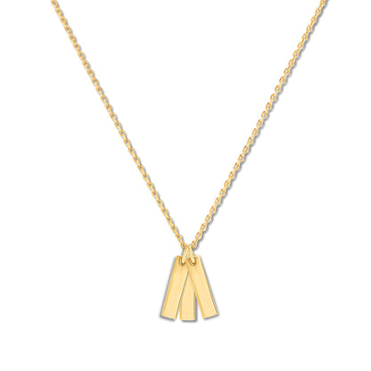 Personalized Triple Bar of Love Pendant