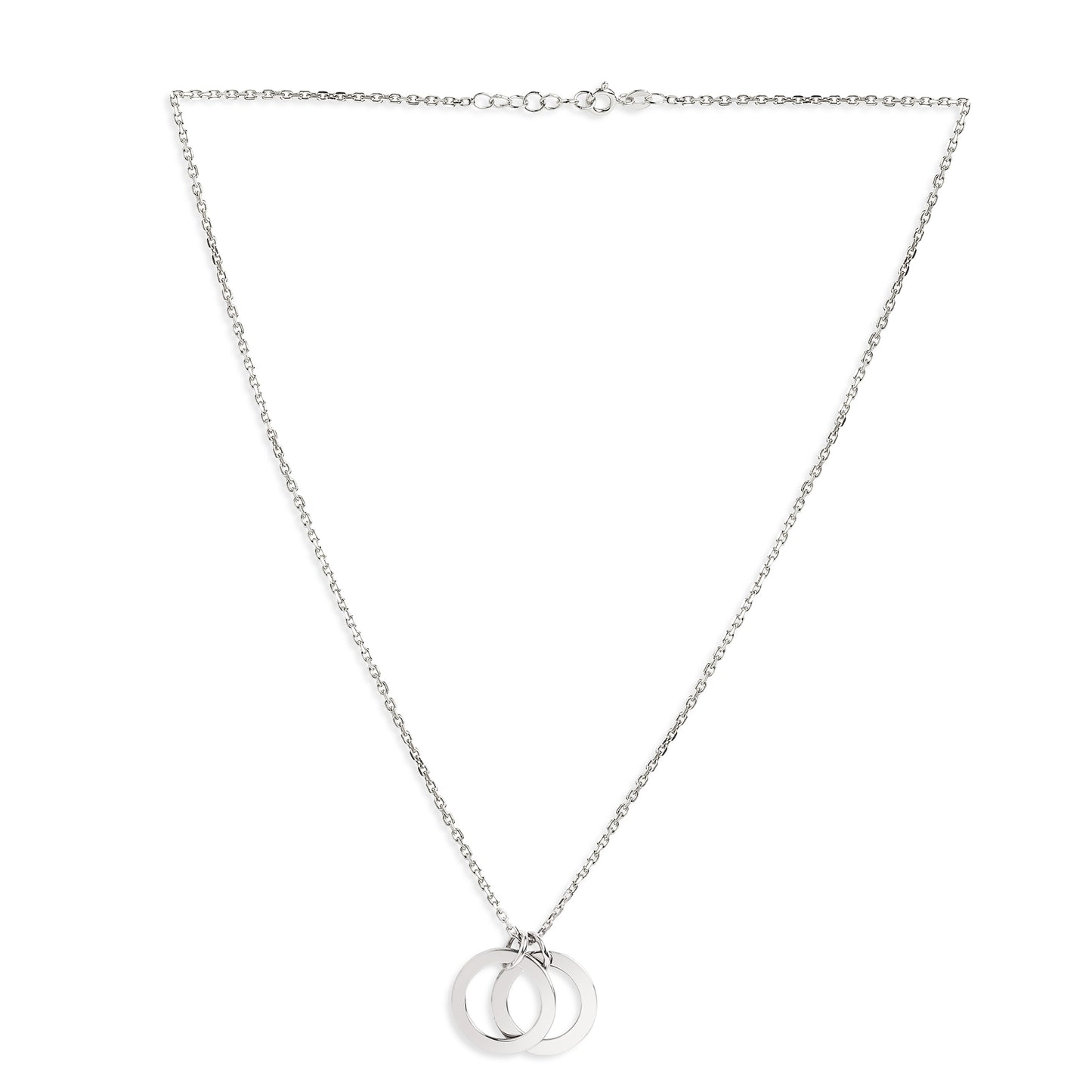 Personalized Dual Ring Of Love Pendant
