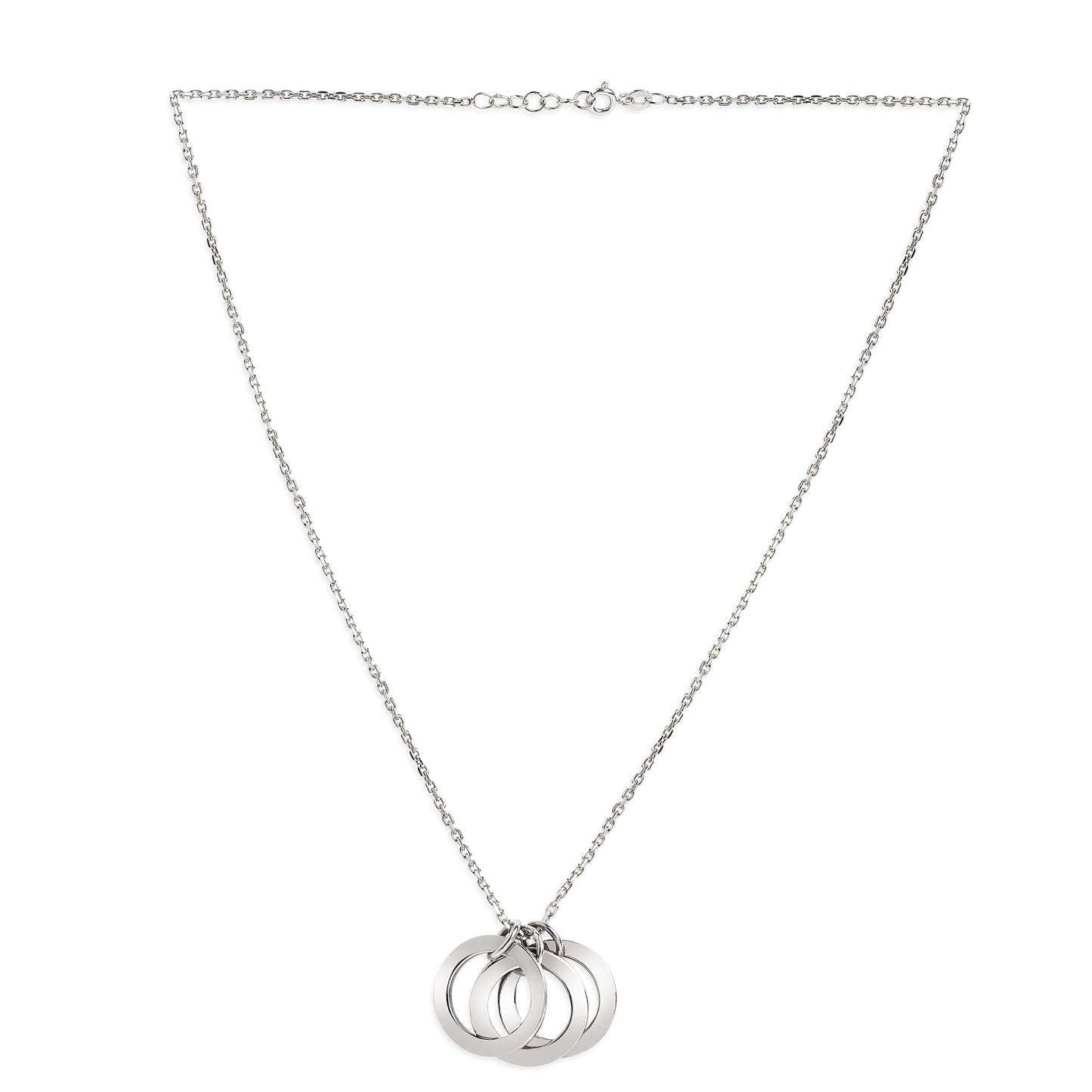 Personalized Triple Ring of Love Pendant