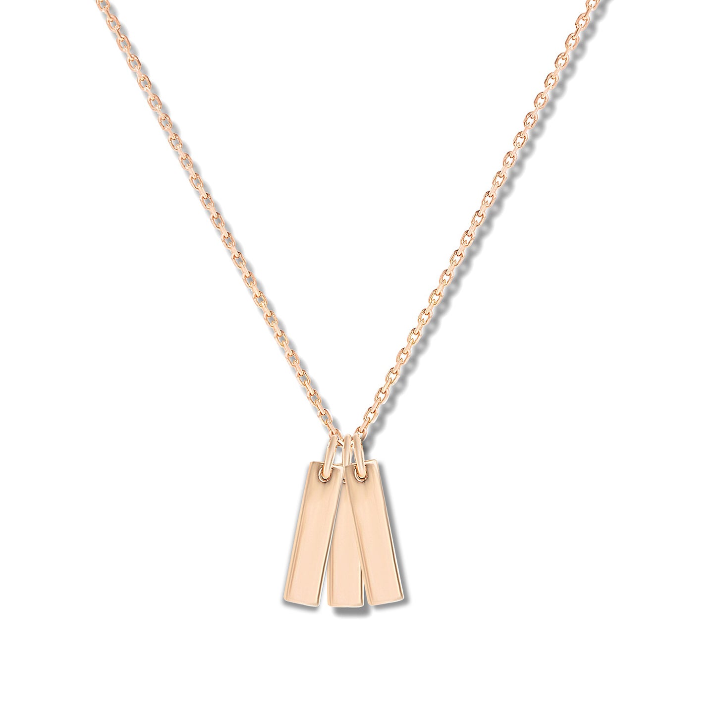 Personalized Triple Bar of Love Pendant