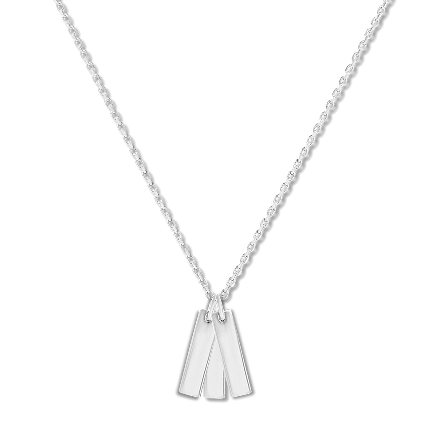 Personalized Triple Bar of Love Pendant