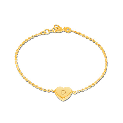 Personalized Serenade Heart Bracelet