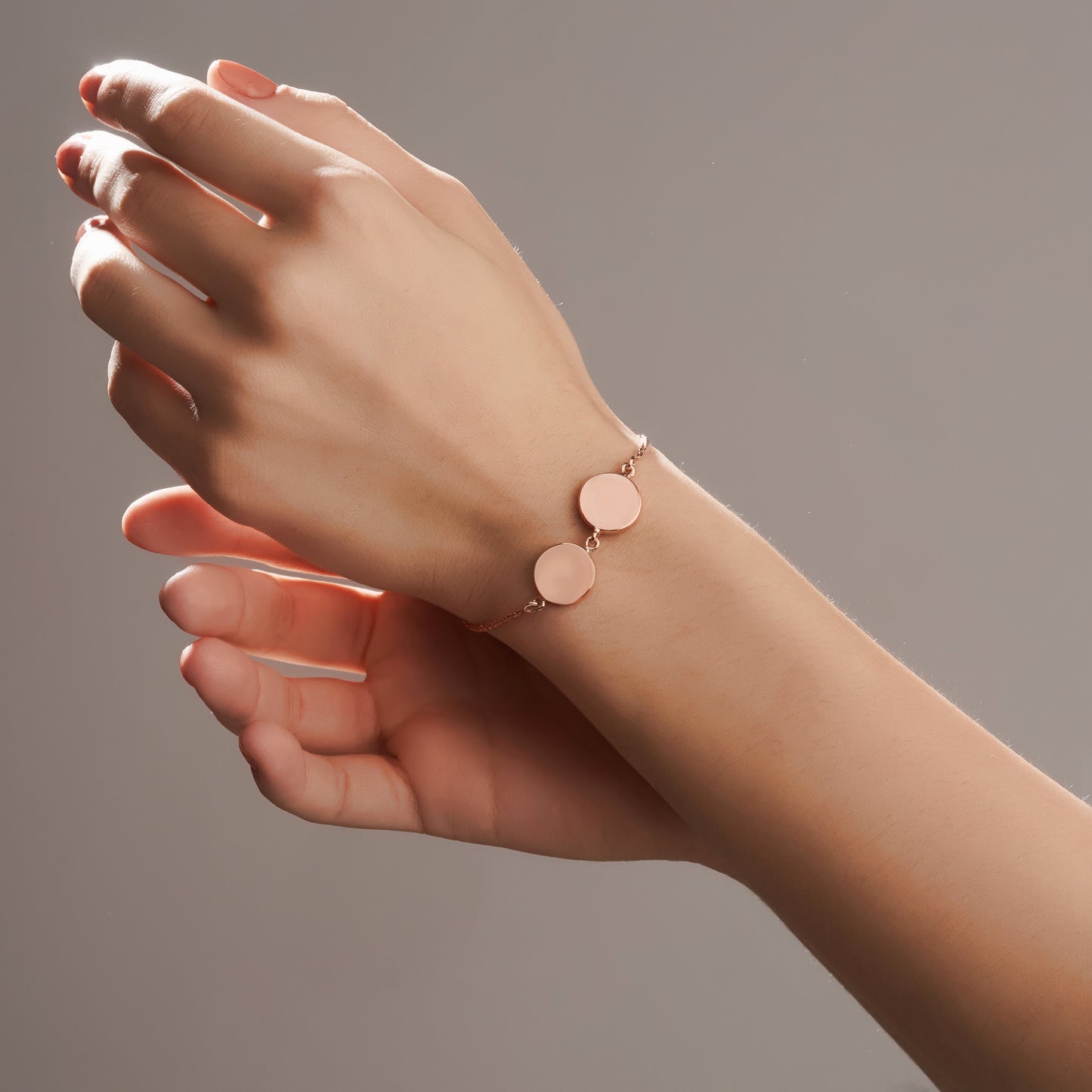 Personalized Eternal Dual Initial Circle Bracelet