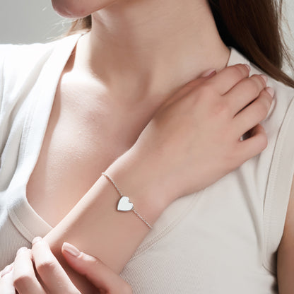 Personalized Serenade Heart Bracelet