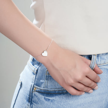 Personalized Serenade Heart Bracelet