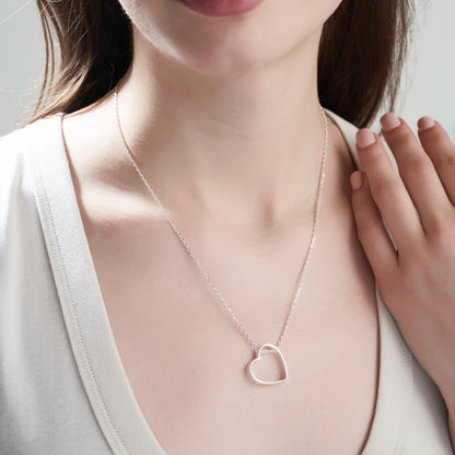 Personalized Open Heart Pendant