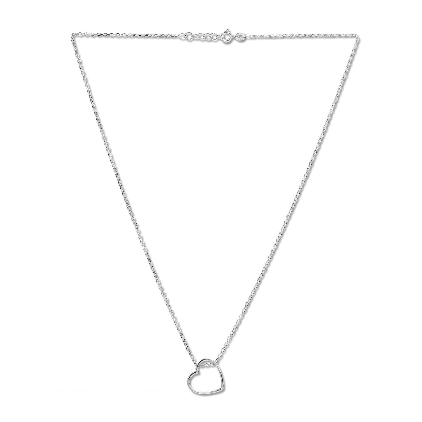 Personalized Open Heart Pendant