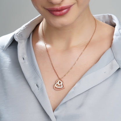 Love in Bloom Triple Heart Ring Pendant
