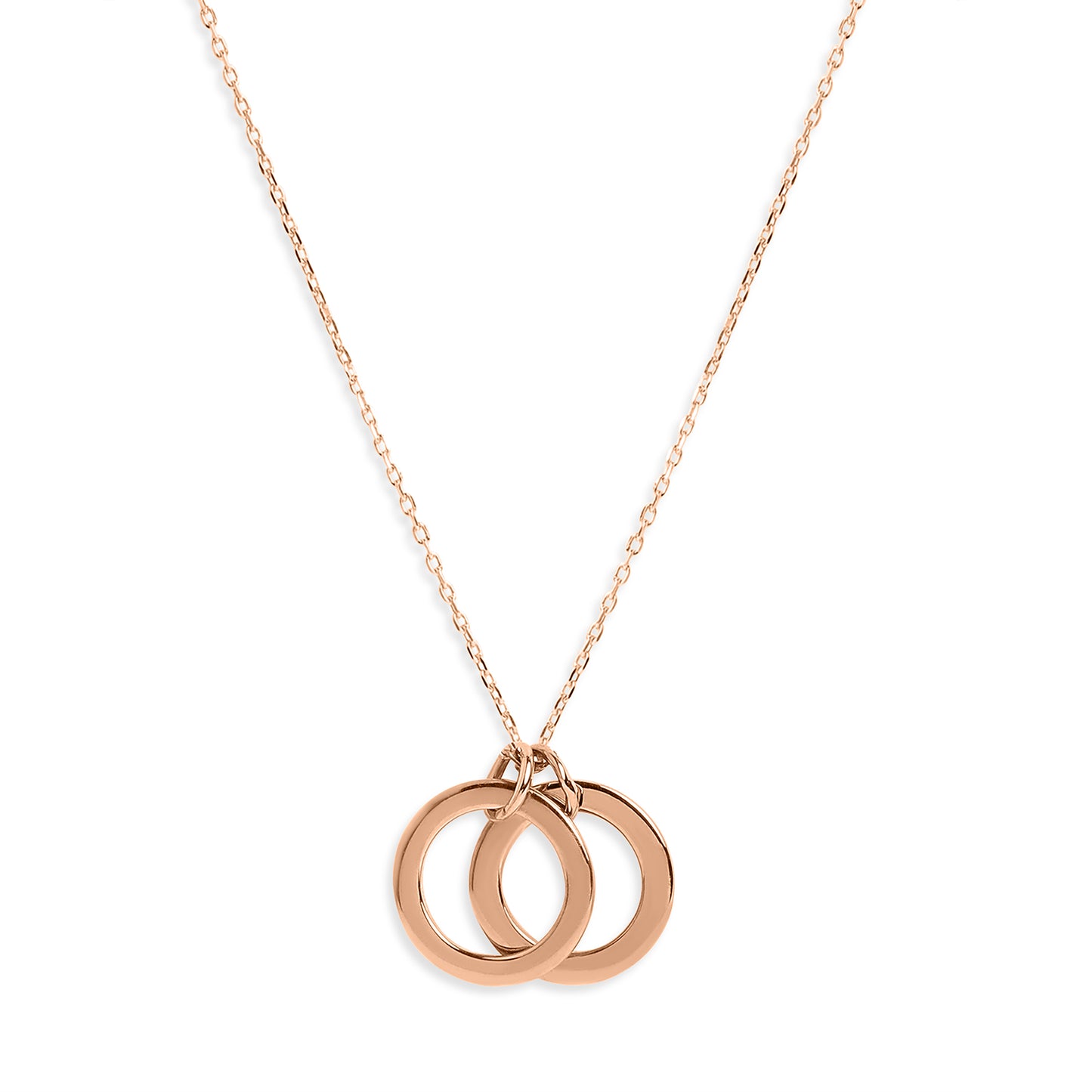Personalized Dual Ring Of Love Pendant