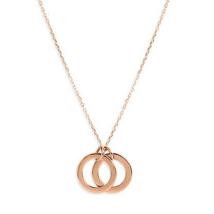 Personalized Dual Ring Of Love Pendant