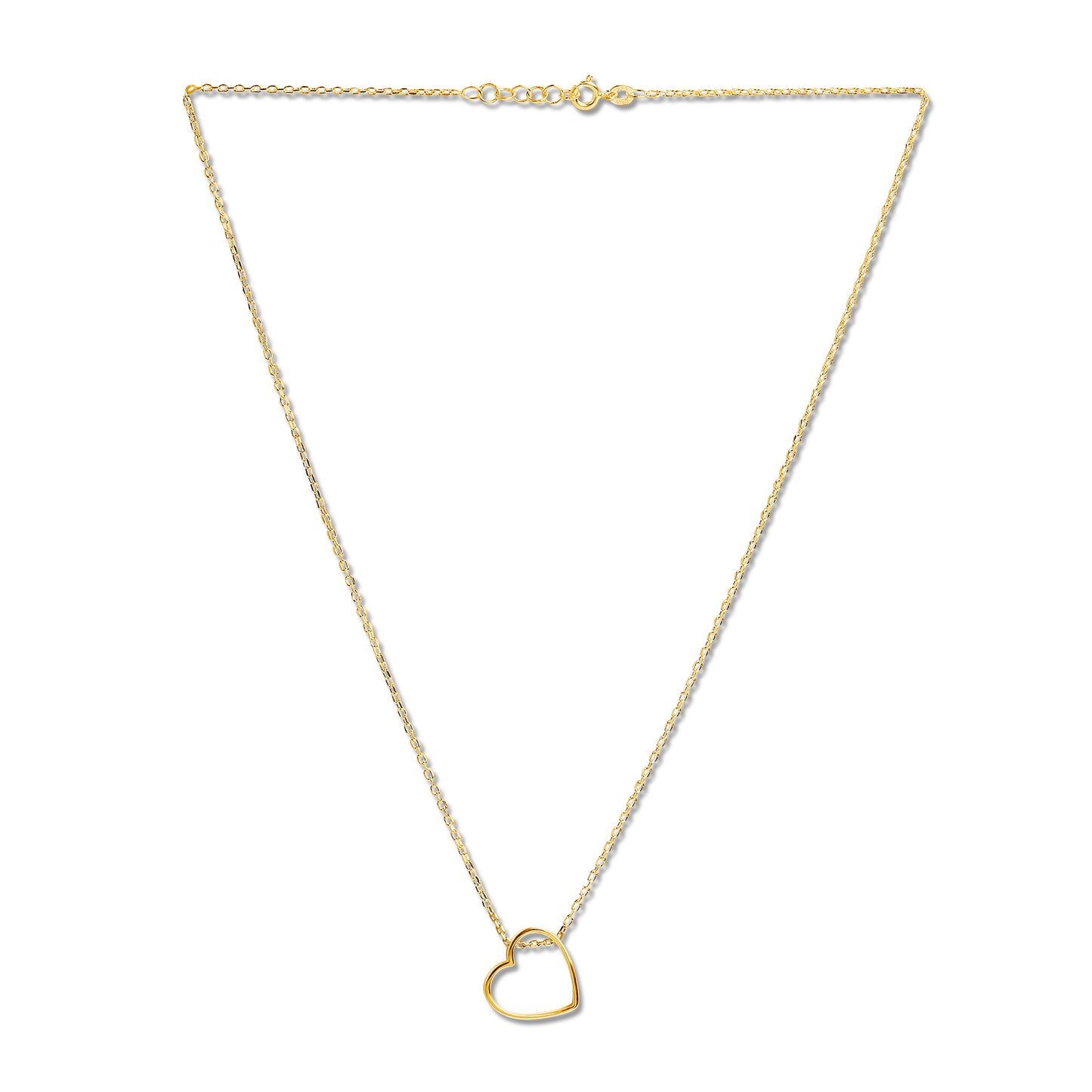 Personalized Open Heart Pendant