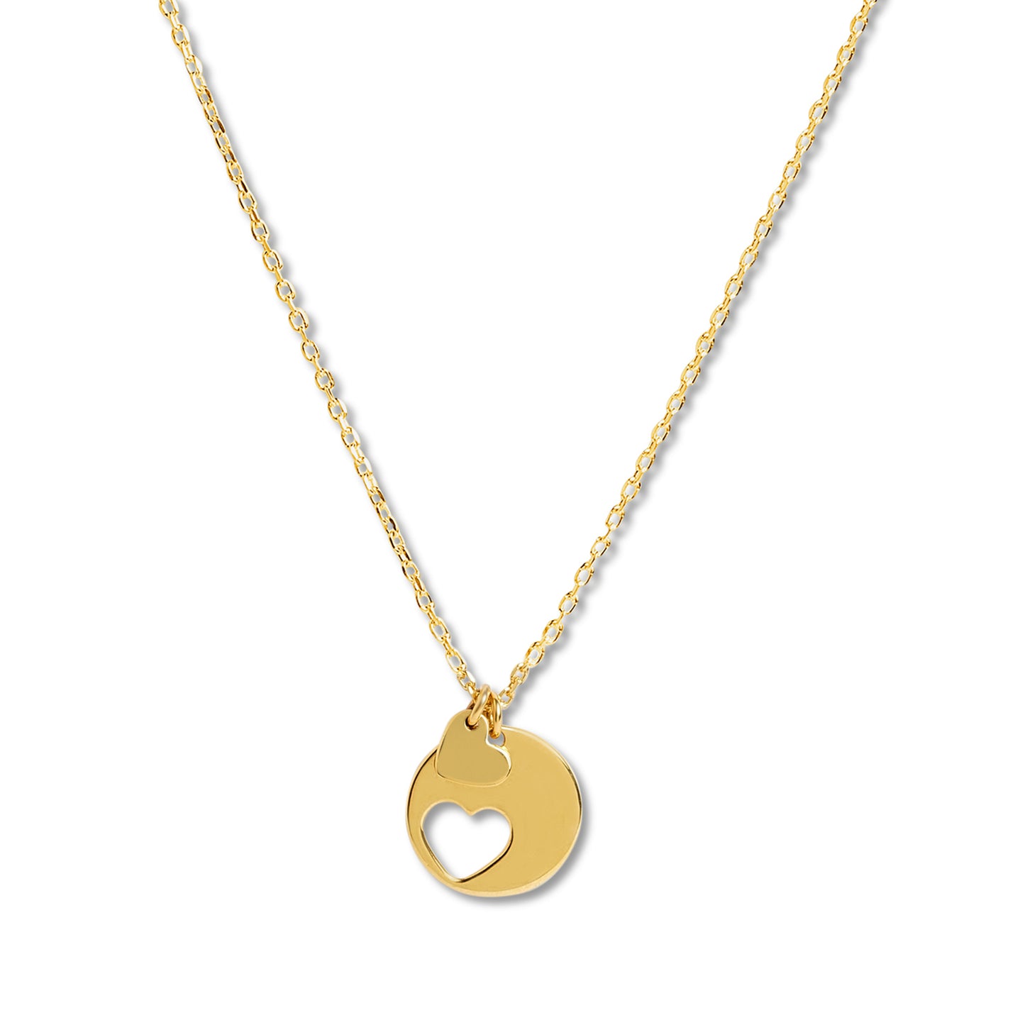Personalized Couples' Heart Puzzle Pendant
