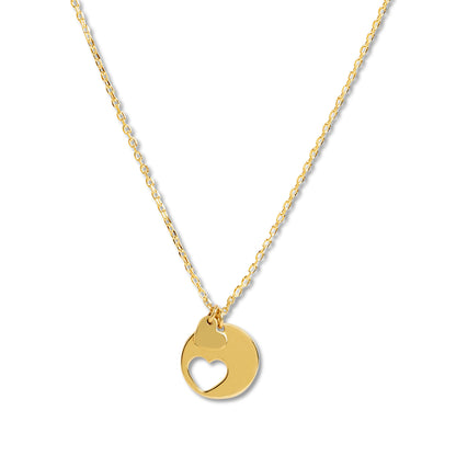 Personalized Couples' Heart Puzzle Pendant