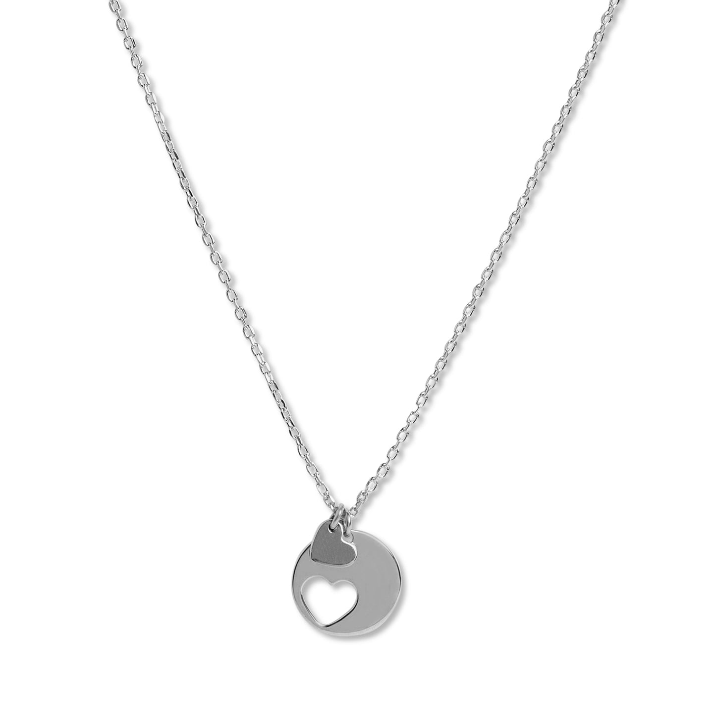Personalized Couples' Heart Puzzle Pendant