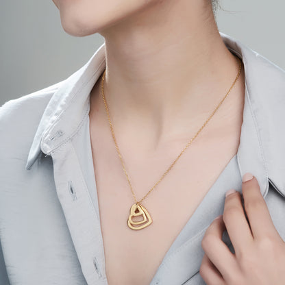 Love in Bloom Triple Heart Ring Pendant