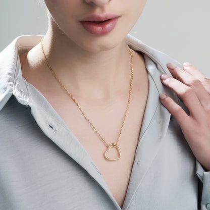 Personalized Open Heart Pendant
