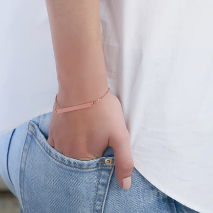 Personalized Bar of Strength Bracelet
