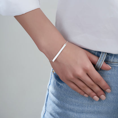 Personalized Bar of Strength Bracelet