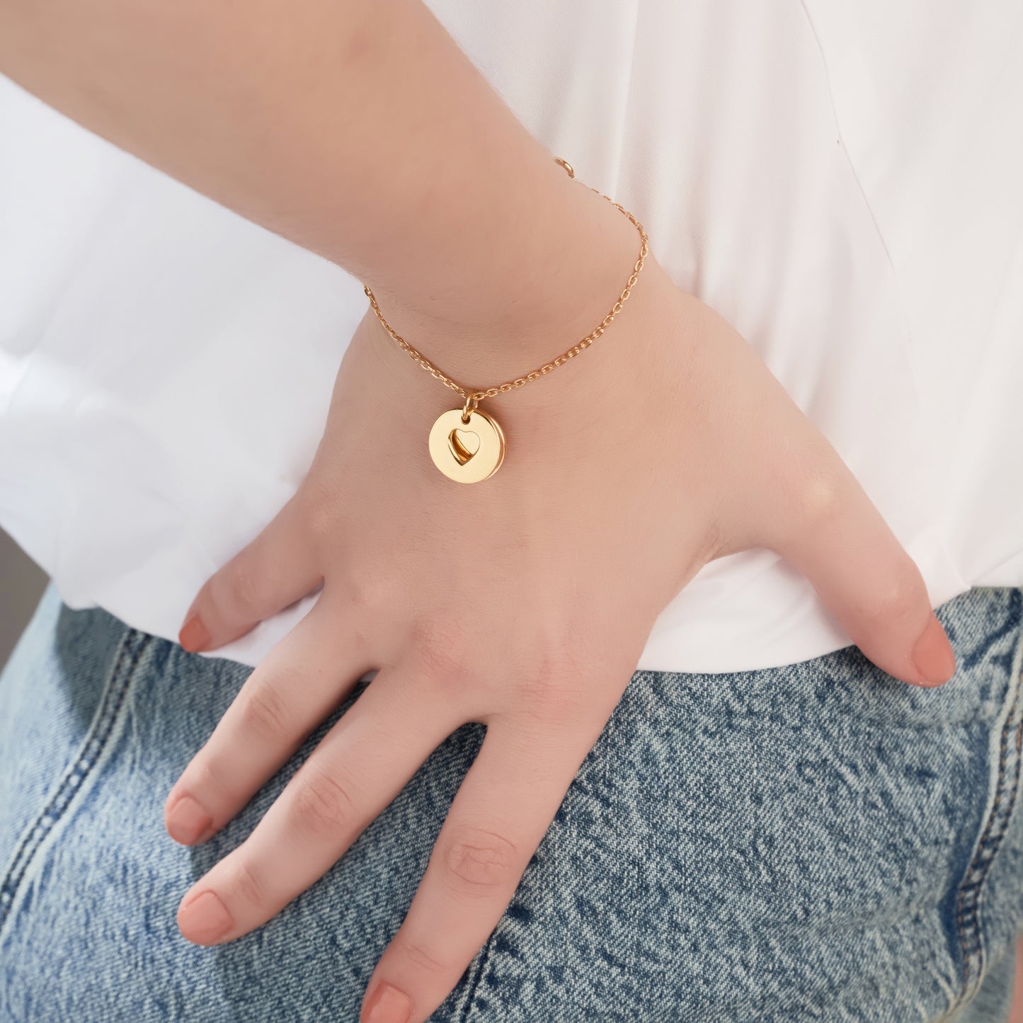 Personalized Captured Eternal Dual Love Bracelet