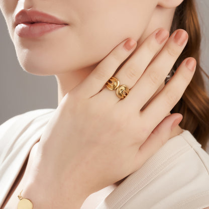 Gold Plate Huggy Ring