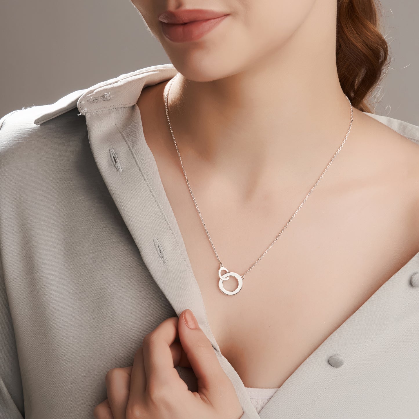 Personalized Mum and Daughter Eternal Pendant