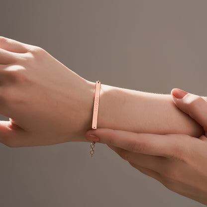 Personalized Bar of Strength Bracelet