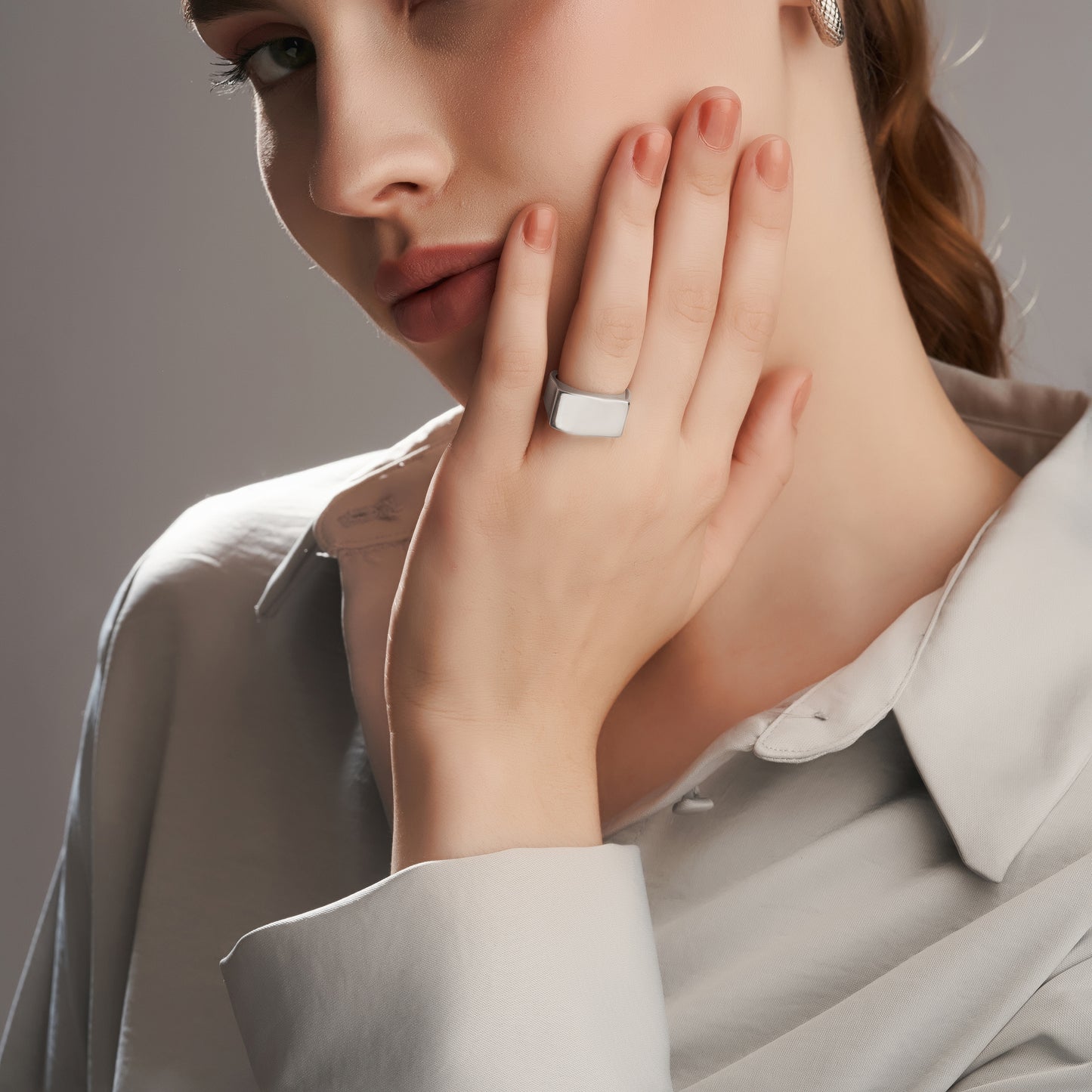 Sterling Silver Name ID Ring