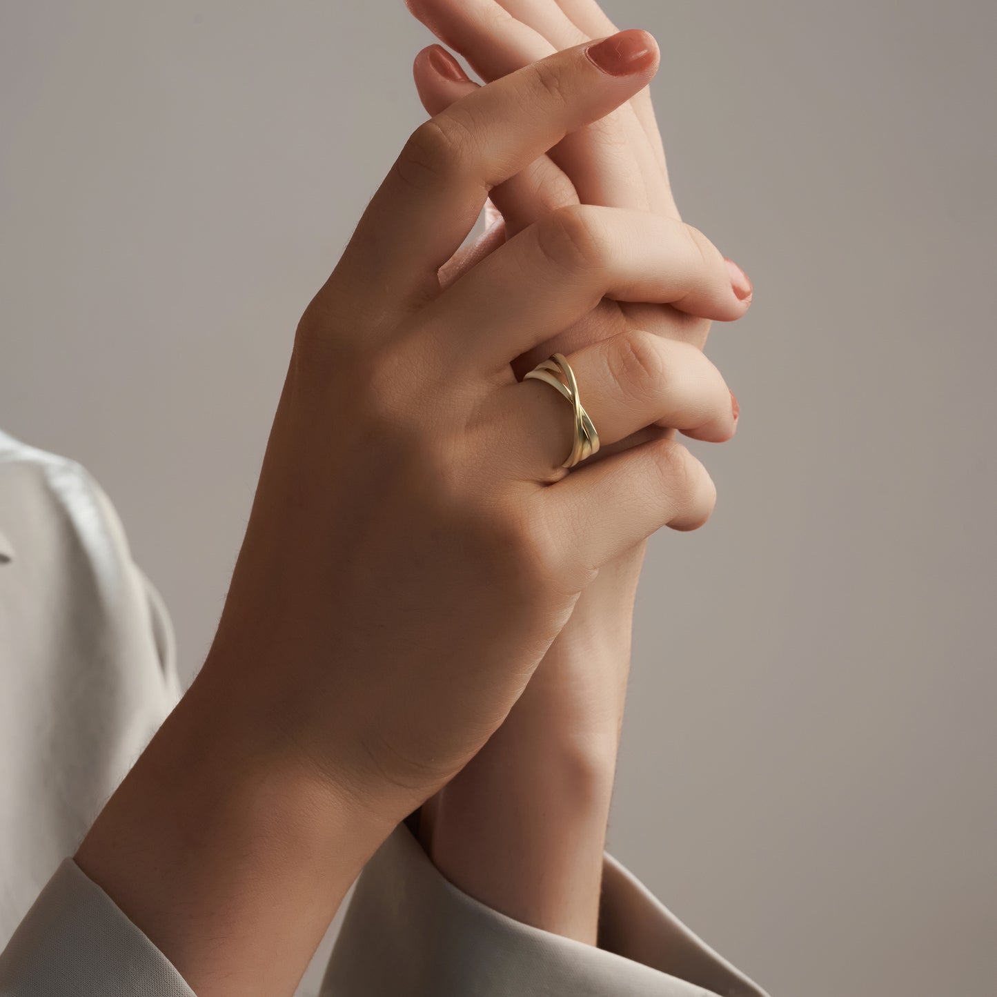 Gold Plate Cords of Life Ring